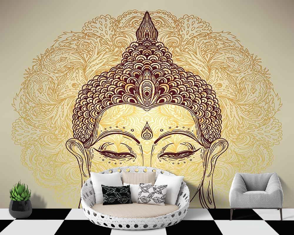 Art Line Buddha shown in a room