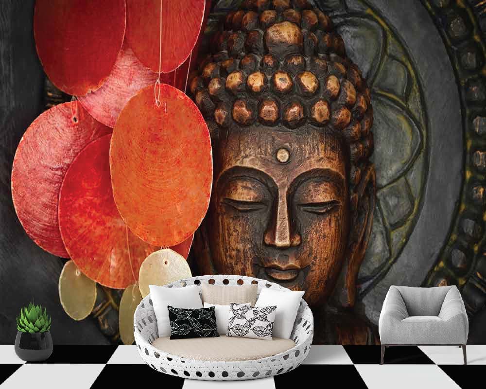 Elemental Buddha shown in a room