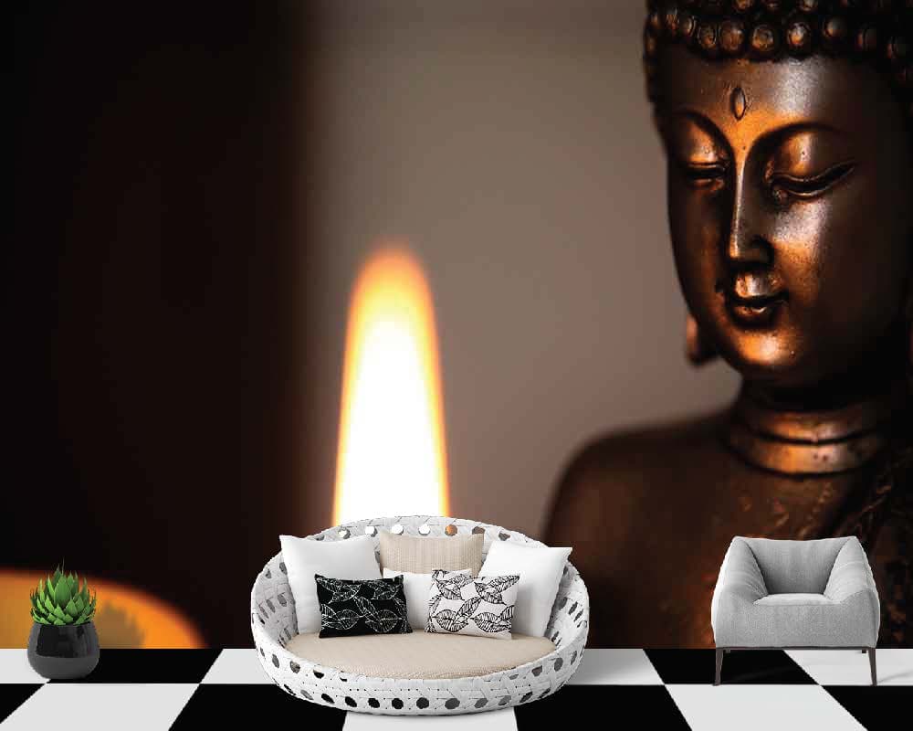 Bhuddha Light way shown in a room