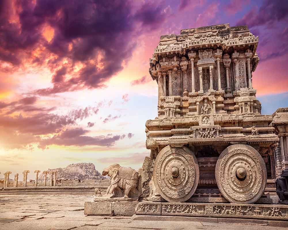 Vijaya Vittala Temple Hampi Wallpaper pattern detail