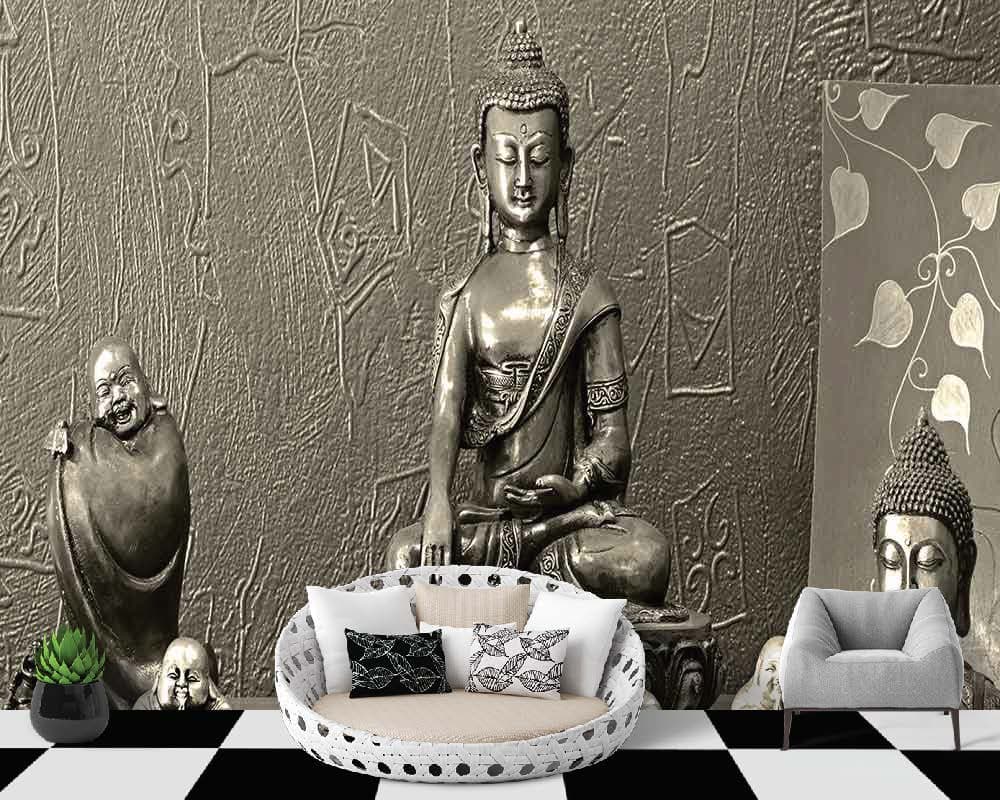 Gray scale shown in a room