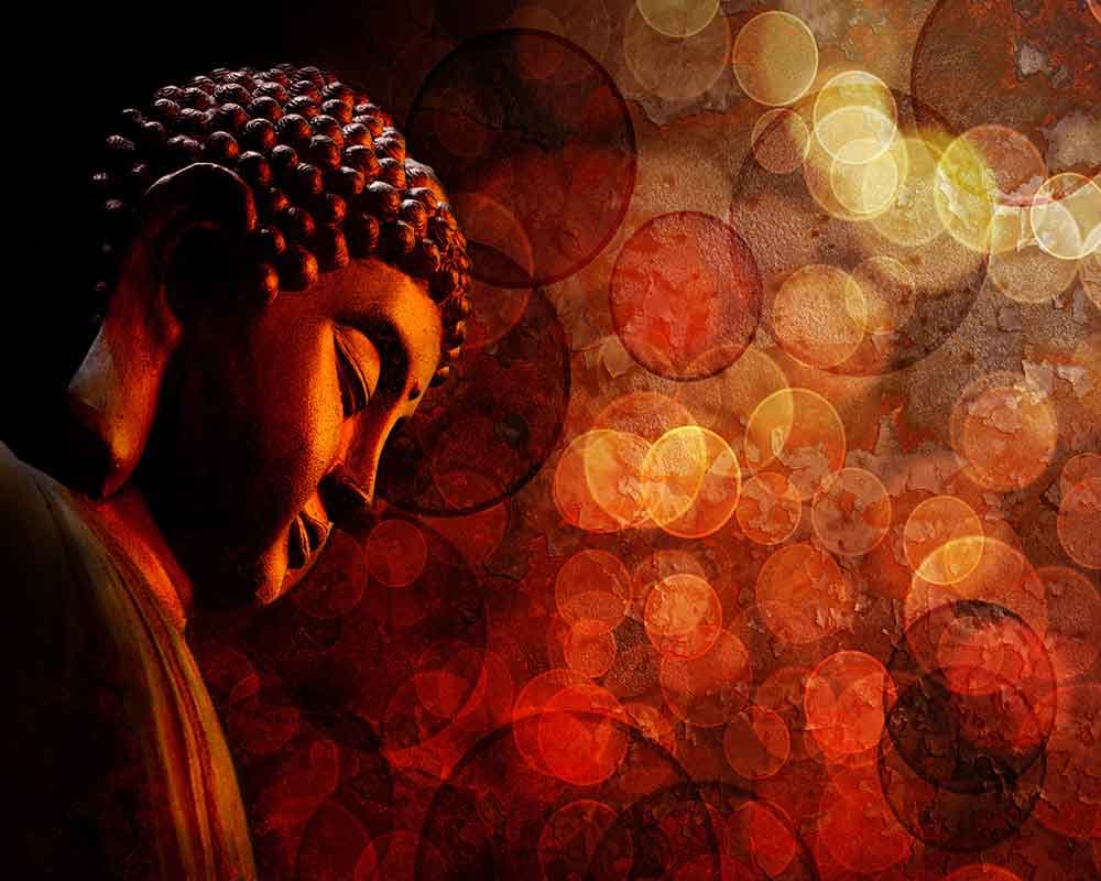 Abstrach Buddha pattern detail