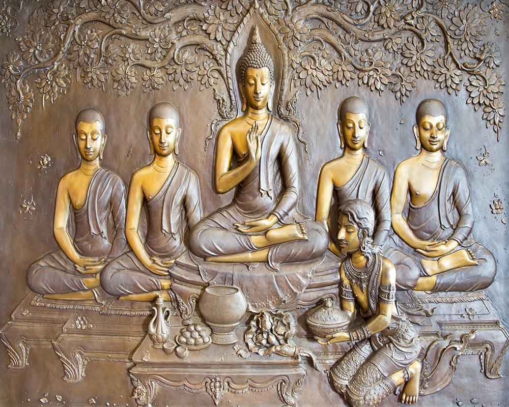 Buddha Meet pattern detail