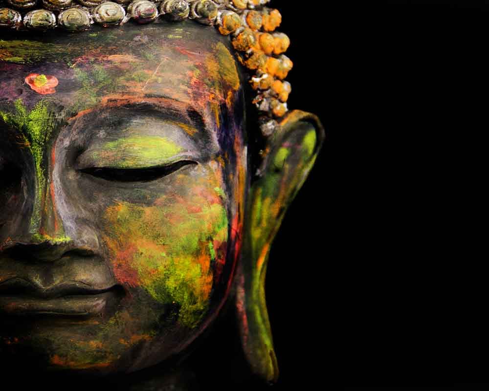 Buddha Sculpture pattern detail