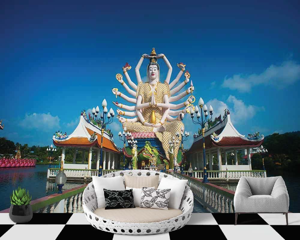 Bhuddhism shown in a room