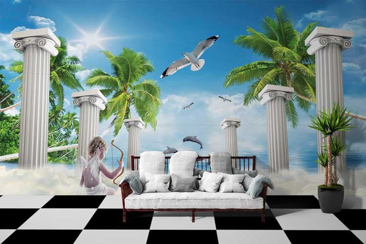 3D Angel shown in a room