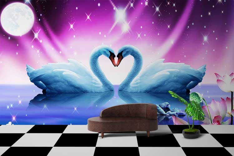 Swan Love shown in a room