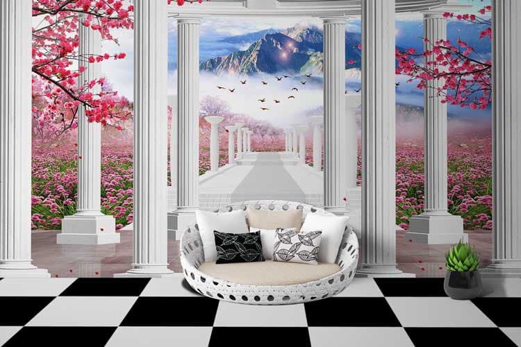 Pavallion With Flower shown in a room