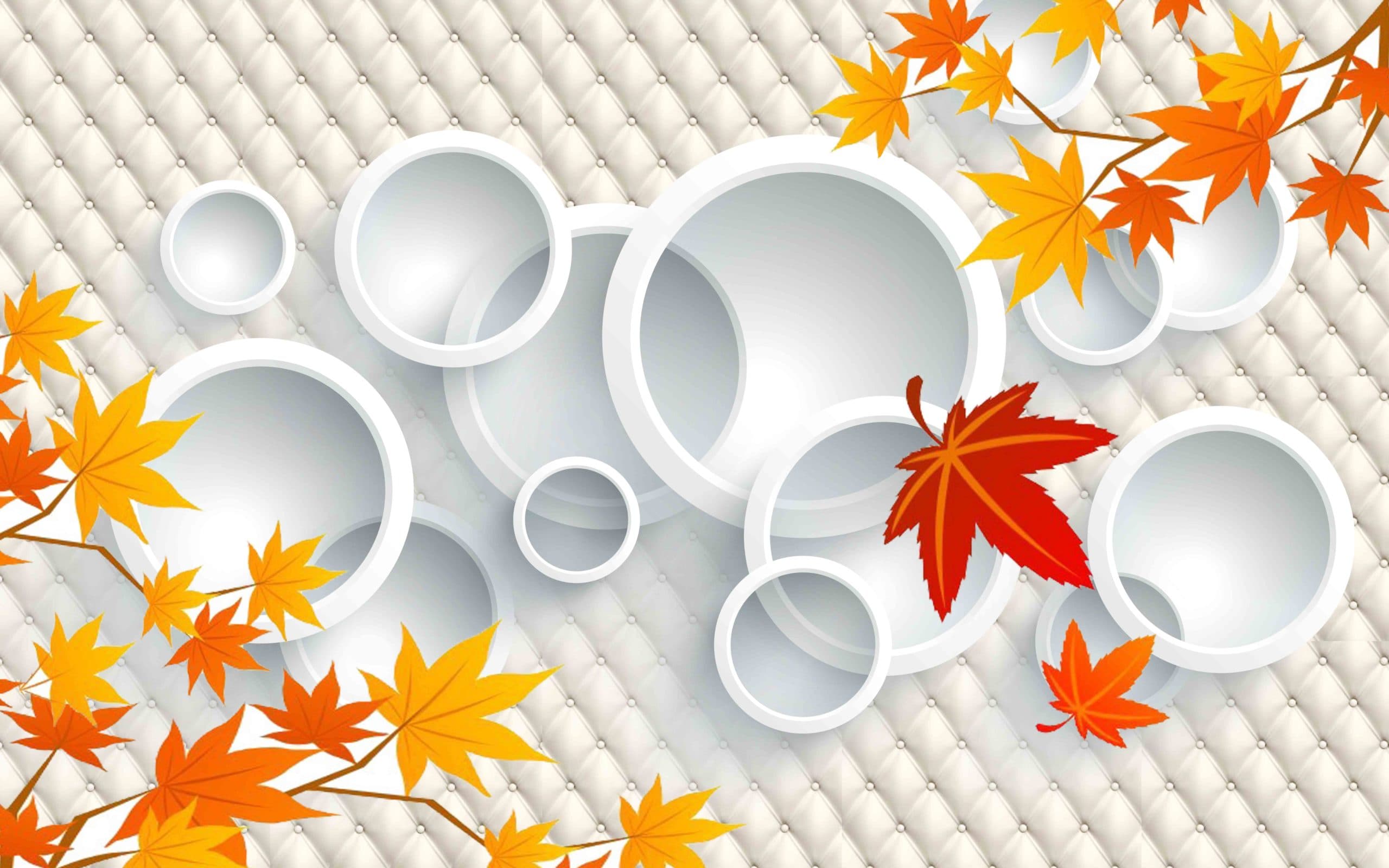 Maple Leaves 3d pattern detail