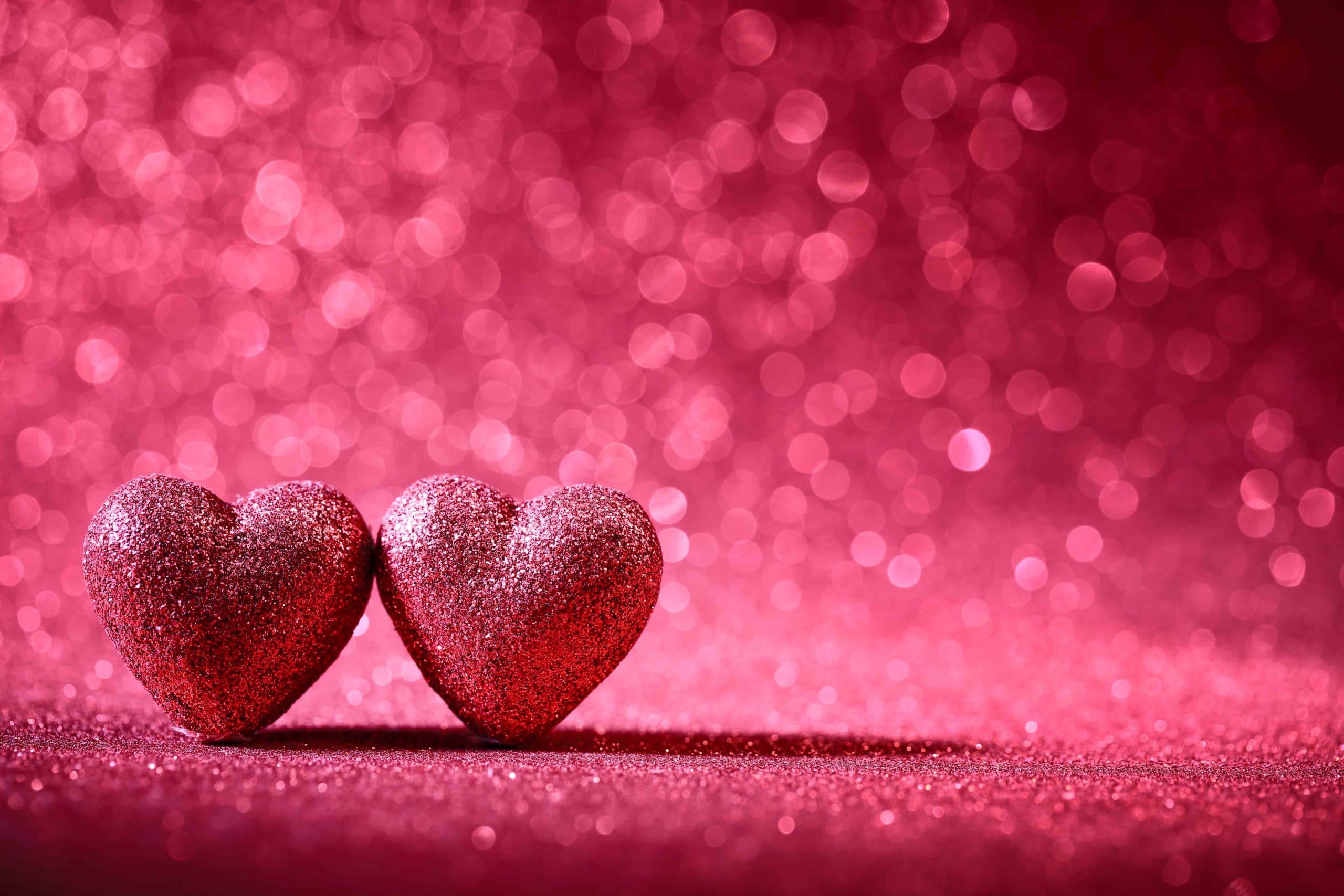 Valentine hearts pattern detail