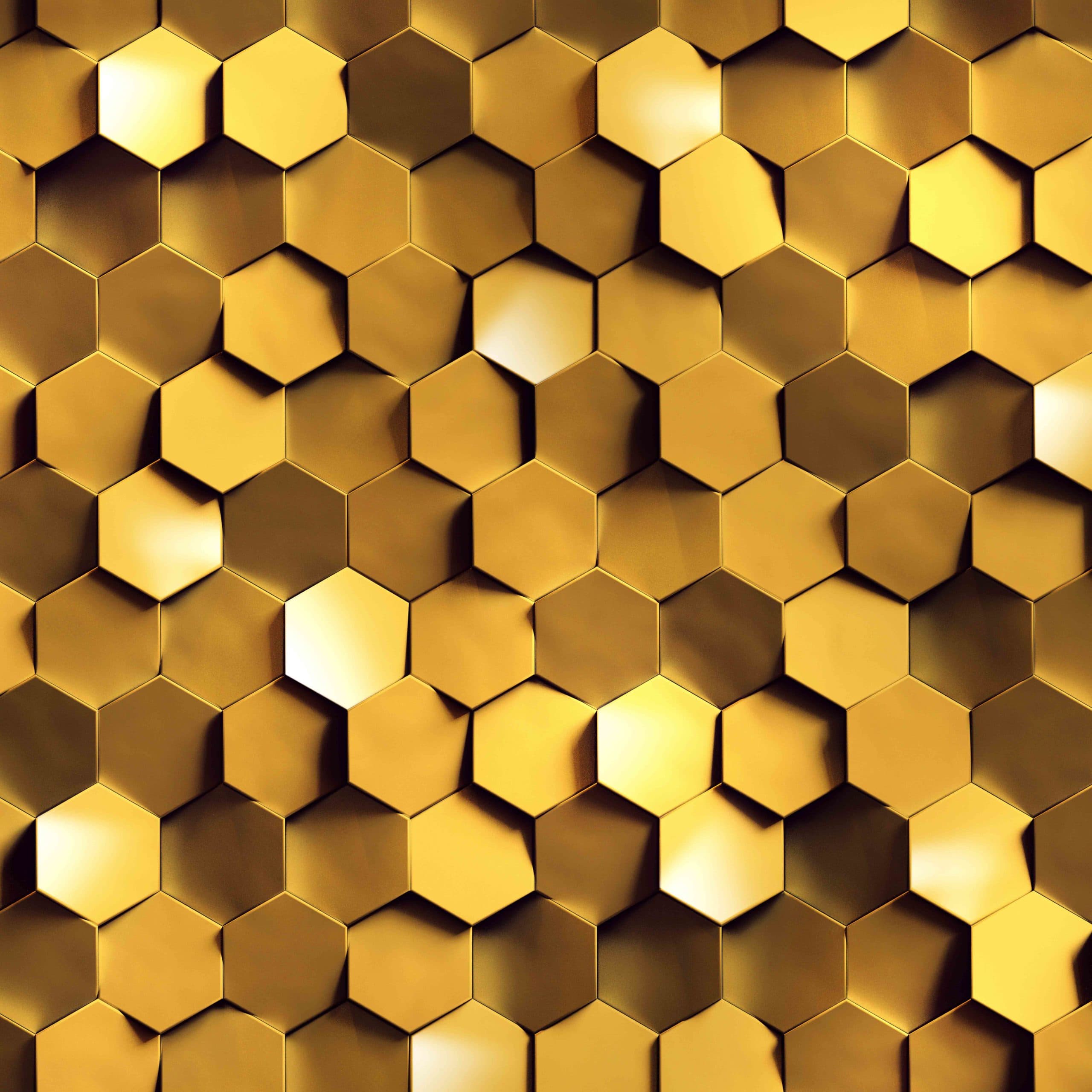 Abstract 3D Gold Effect Luxury Wall Design Wallpaper pattern detail