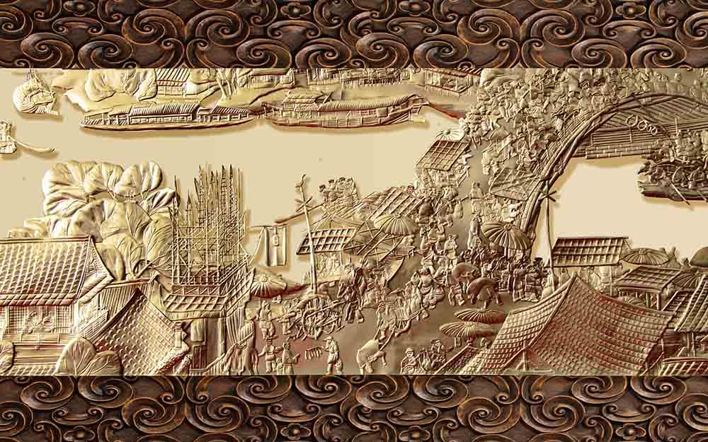 Wall Art Mural pattern detail