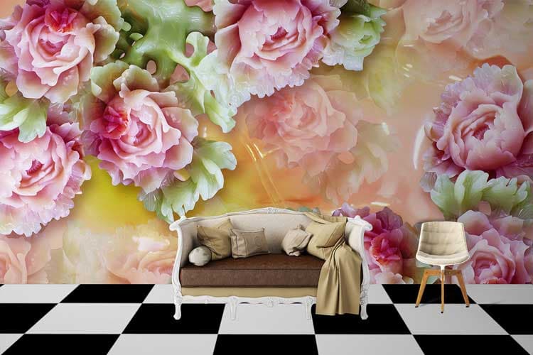 Candy Flowers shown in a room