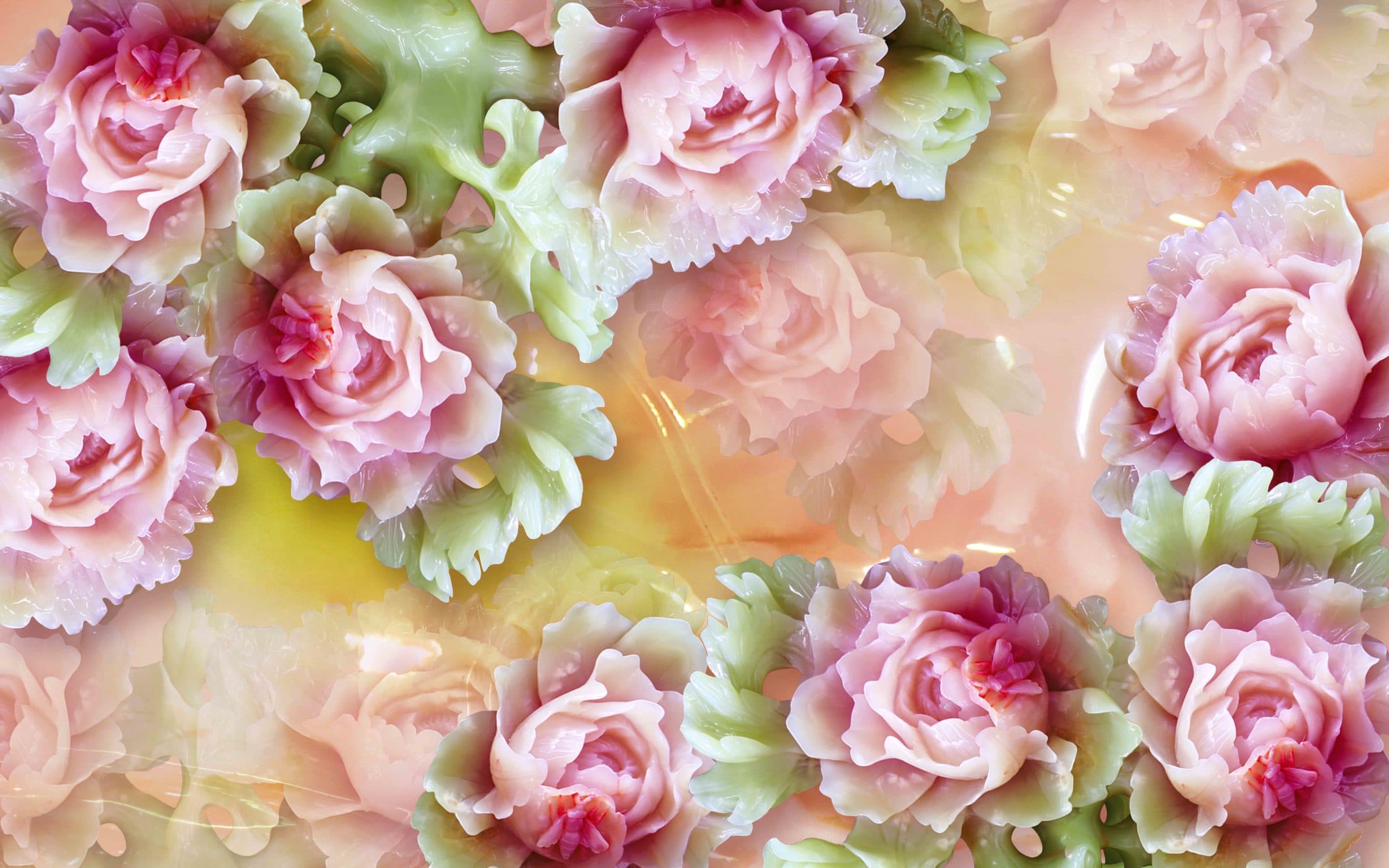 Candy Flowers pattern detail