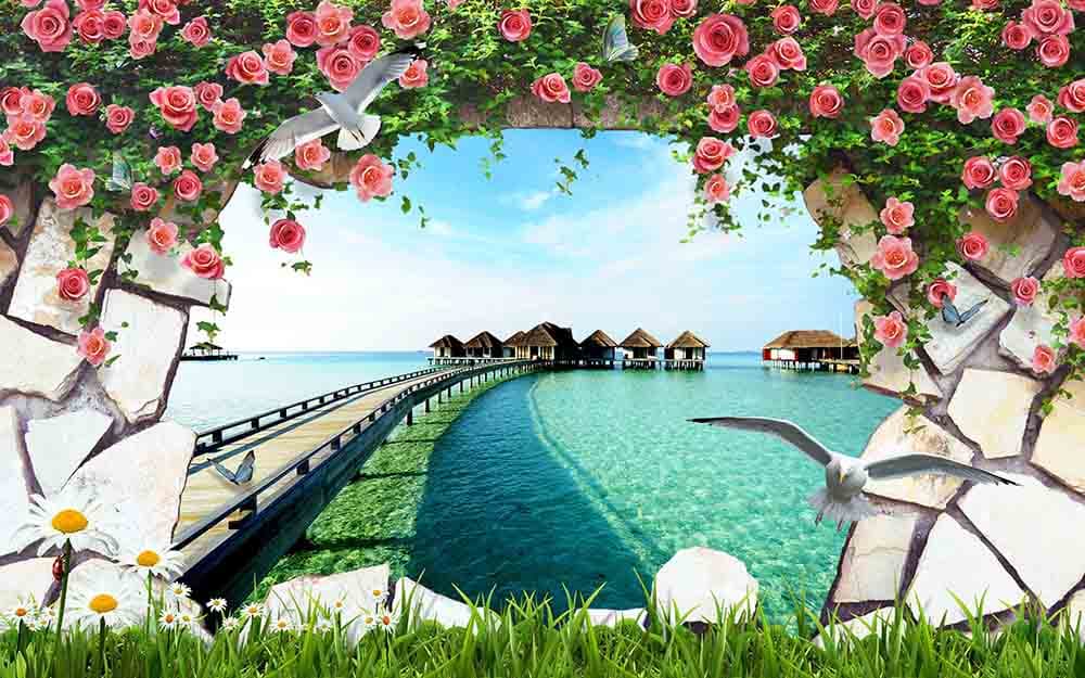 3D Lake View pattern detail