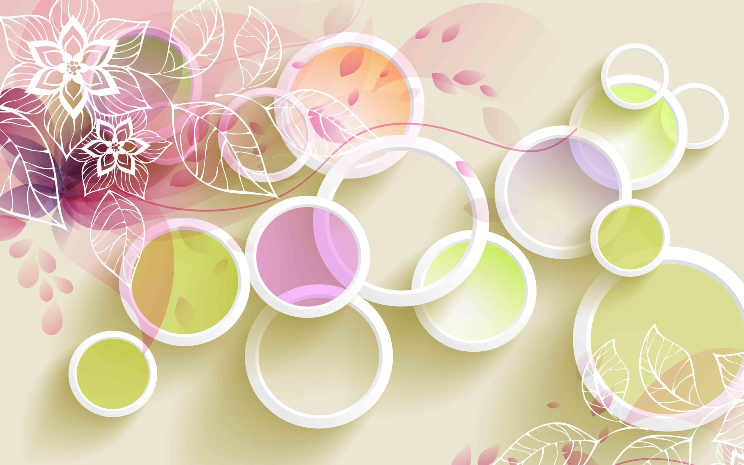 3D  Mirror Circles pattern detail
