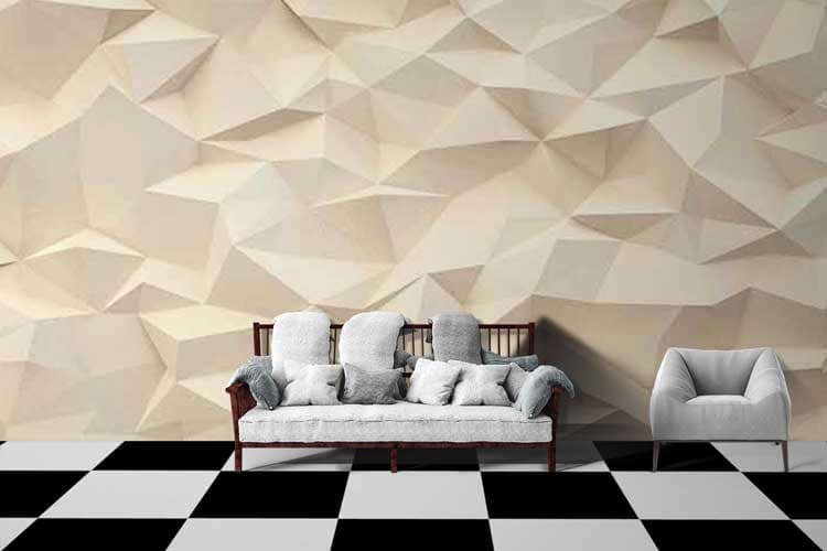 Pointed Texture shown in a room