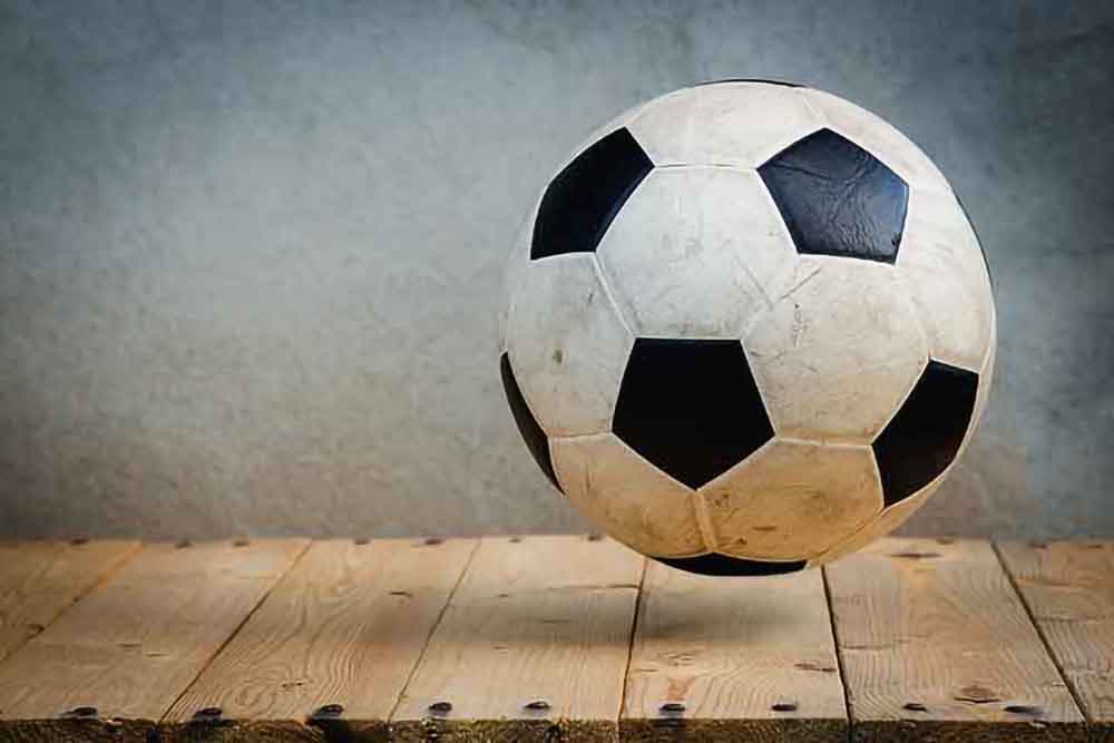 Trendy Soccer Lovers Bedroom Wallpaper pattern detail