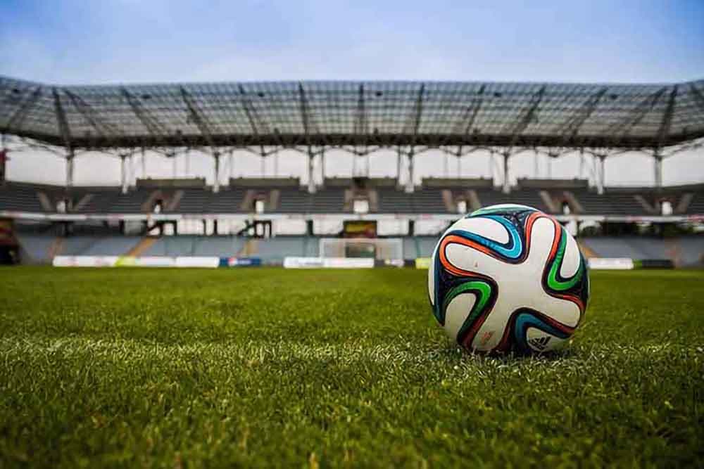 Kids Room Football Wallpaper pattern detail