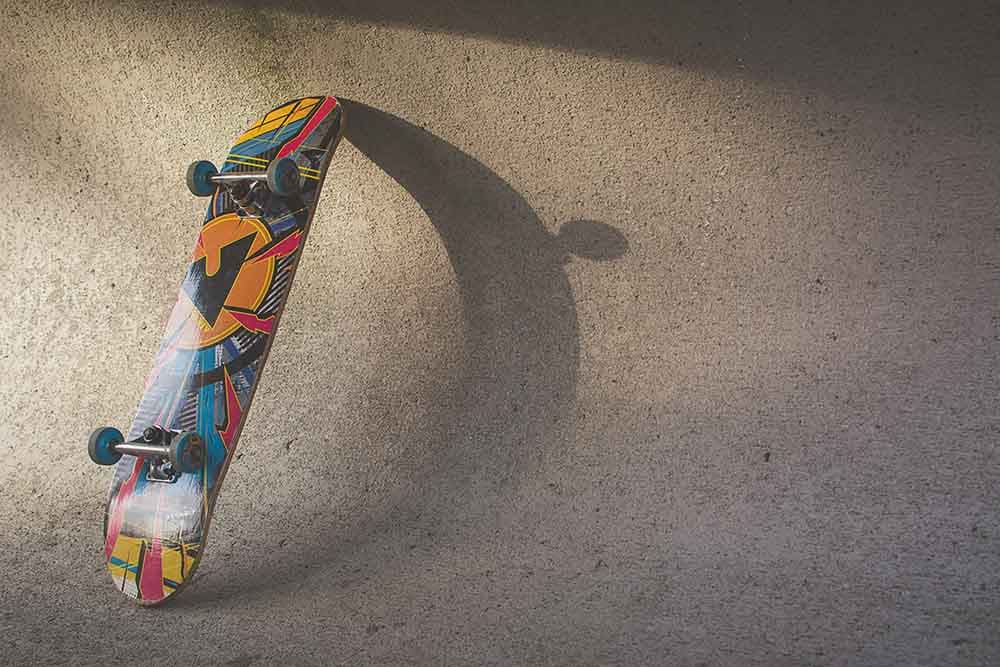 SkateBoard Wall Shadow pattern detail