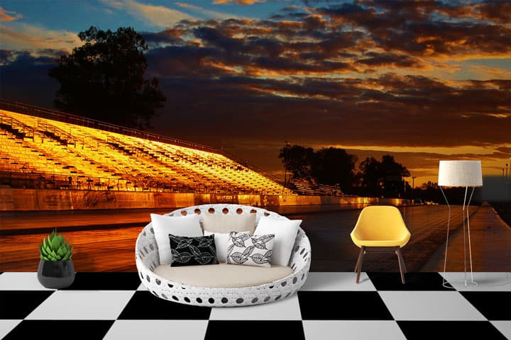 Audience Stand Sunset shown in a room