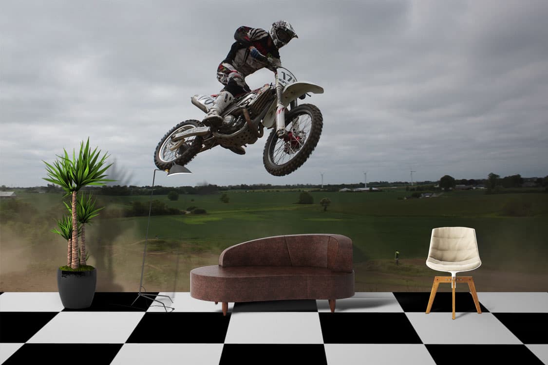 Bike Stunt Air shown in a room