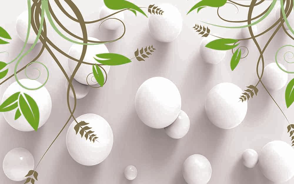 3D White Balls pattern detail