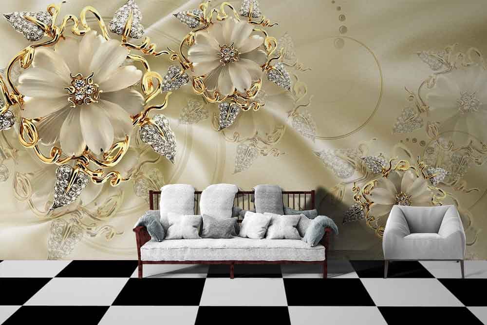 Jewellery Flower shown in a room