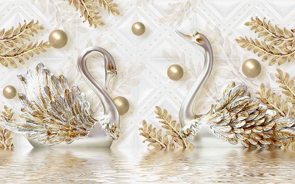 Golden Swan pattern detail
