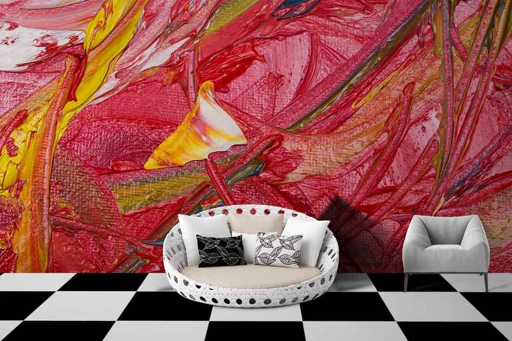 Cool Abstract Art shown in a room