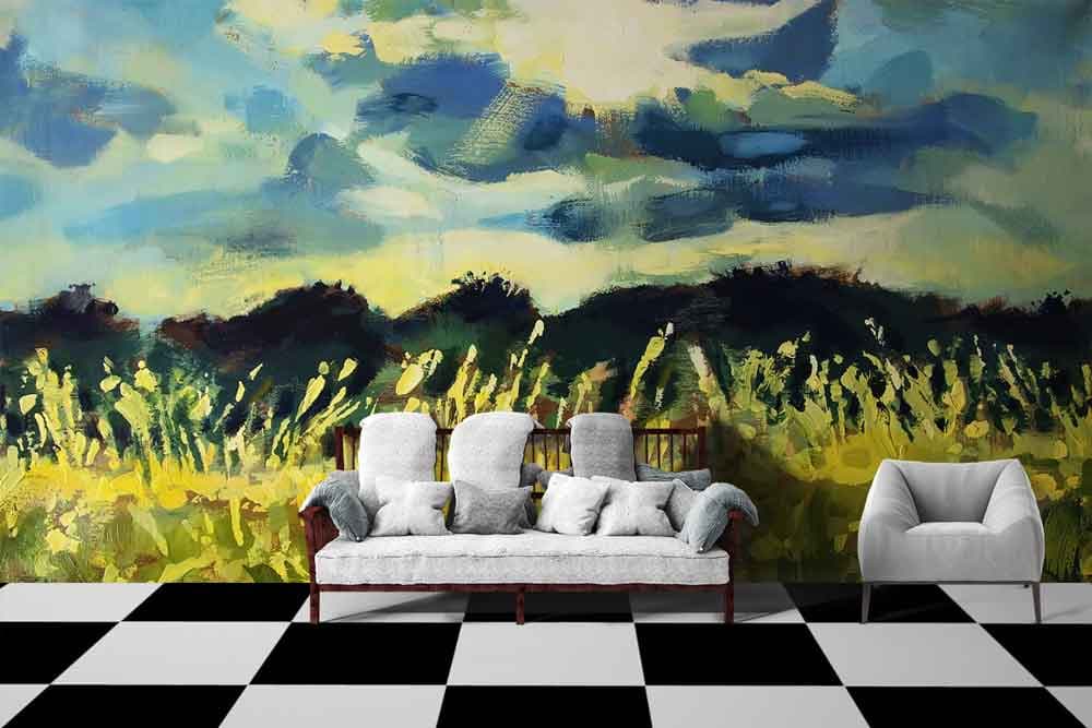 Hill Side shown in a room