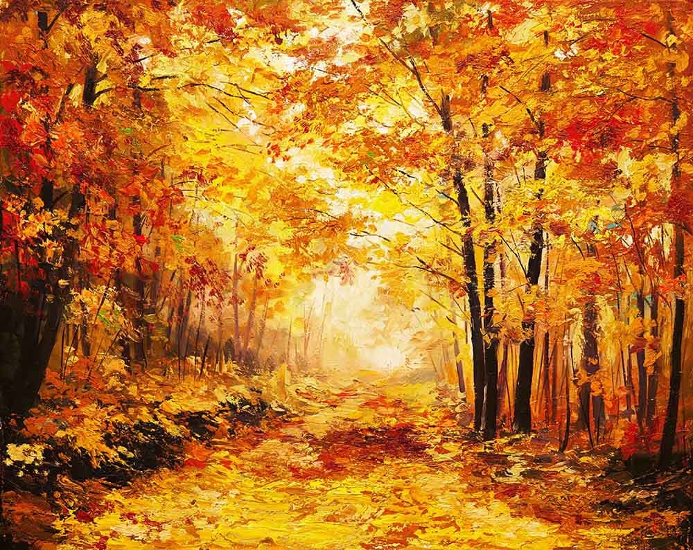 Autum Scene pattern detail