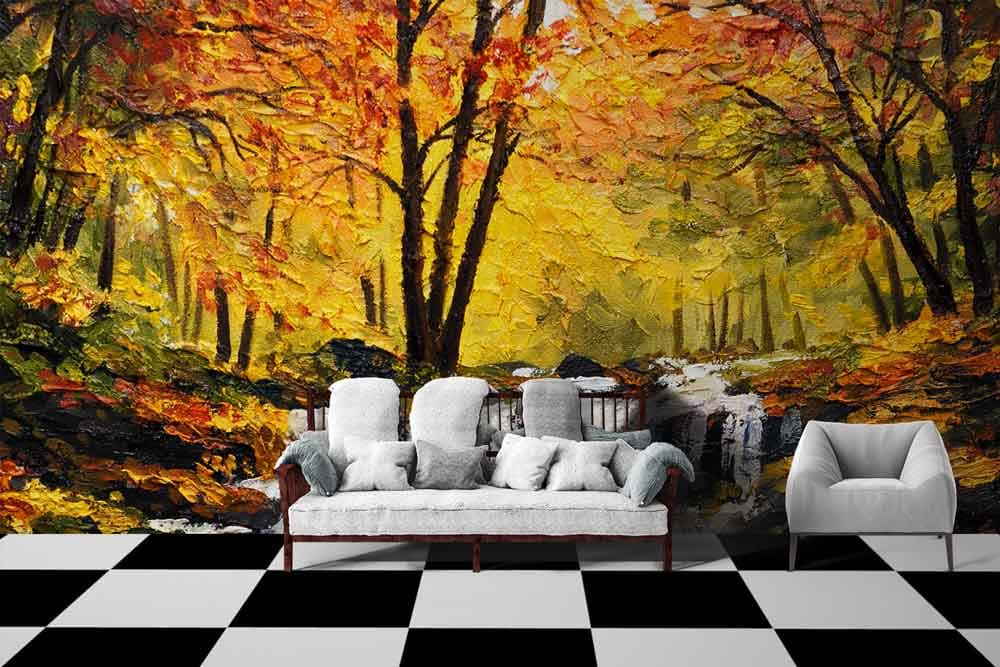 Nature Art shown in a room