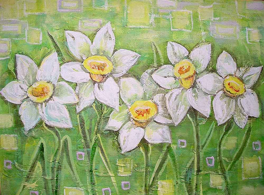 Modern Floral Design Wall Decor Wallpaper pattern detail