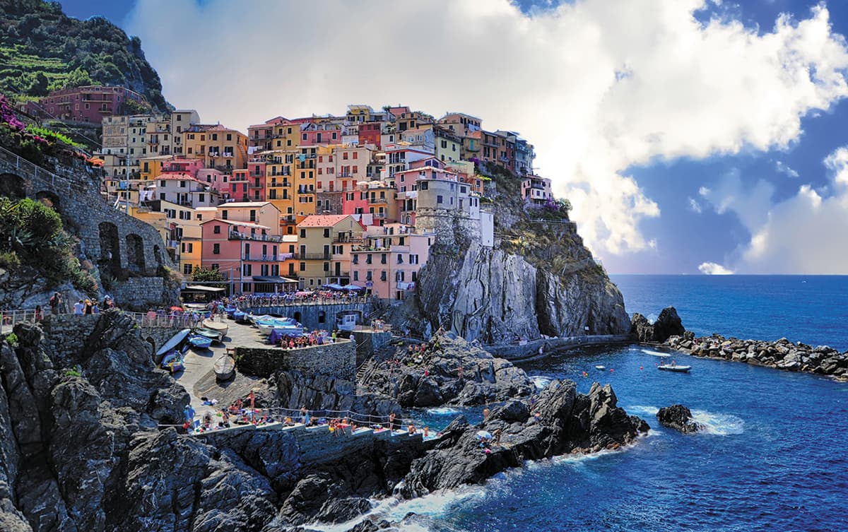 Manarola Italy Wallpaper for Wall pattern detail