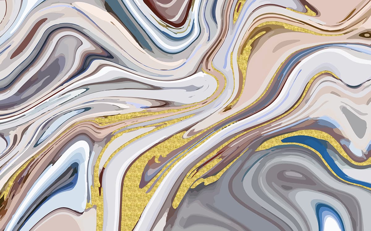 Vibrant Fluid Paint Swirls Pattern Art wallpaper pattern detail