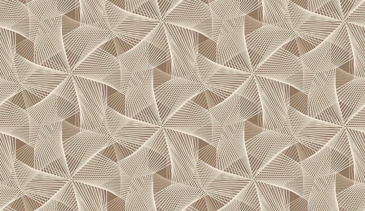 Beige Tone Geometric Line Patterns Wallpaper Mural pattern detail