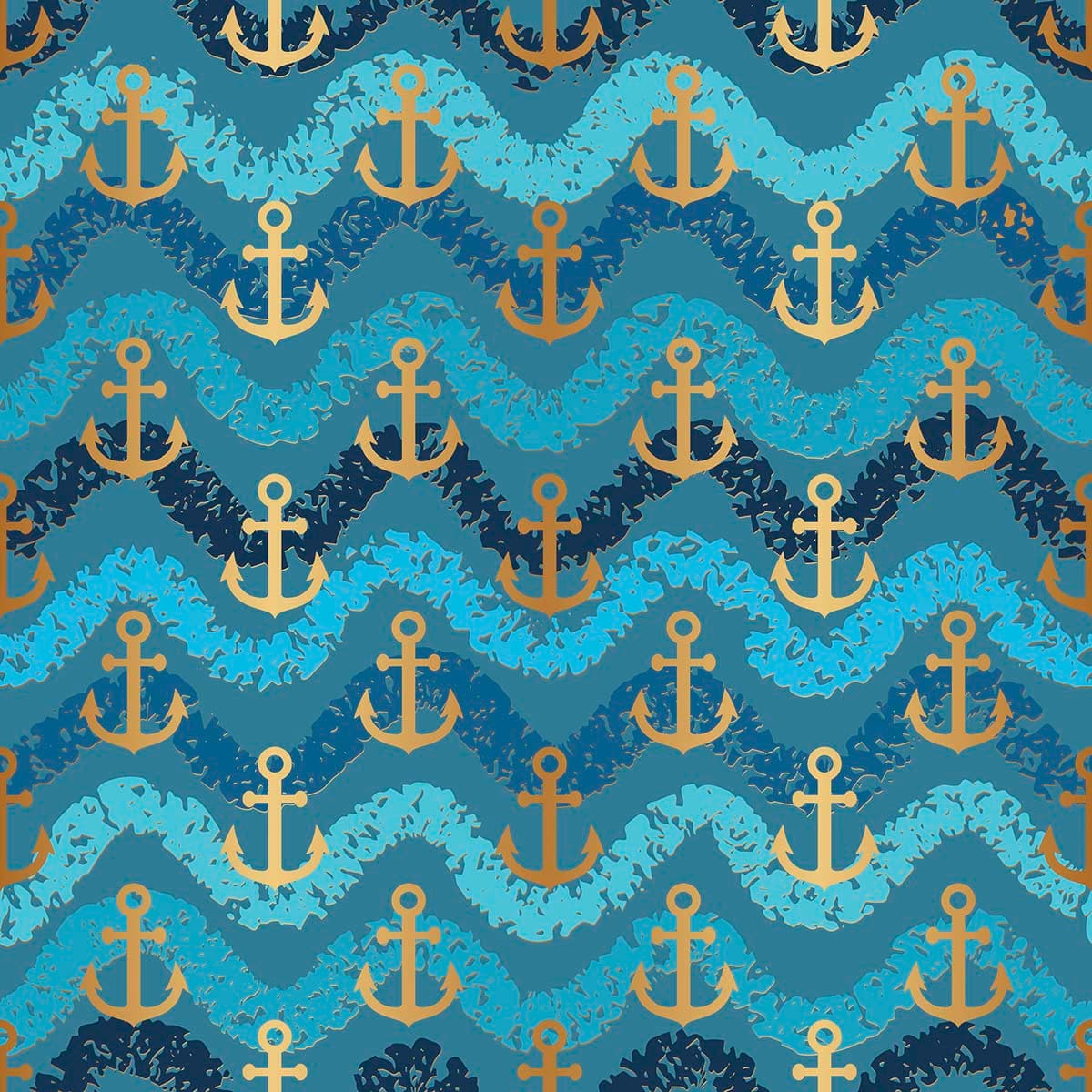 A pattern of anchors and waves pattern detail