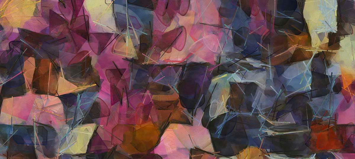 A colorful background with different shapes pattern detail
