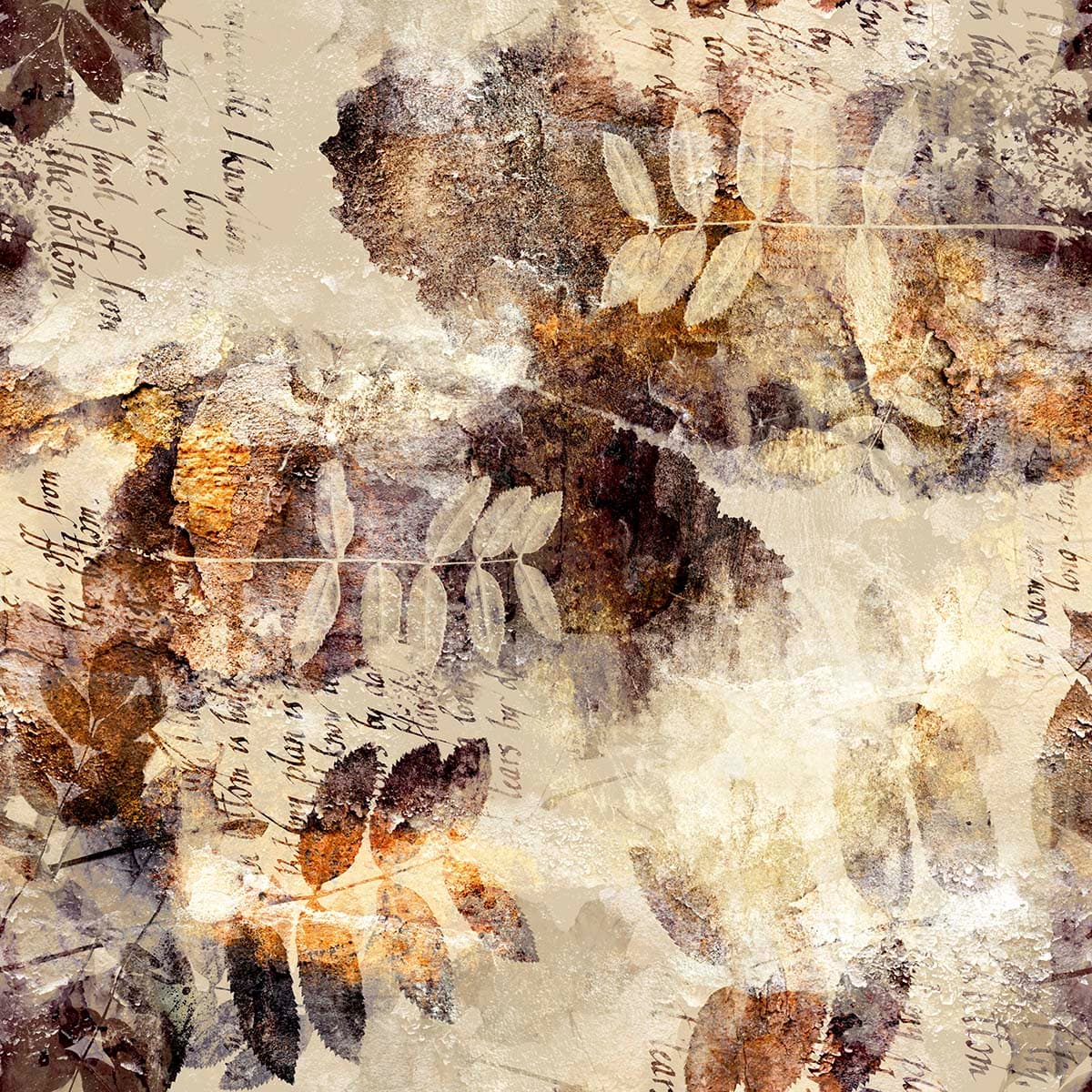 Close-Up Leaf Texture Botanical Wall Mural Wallpaper pattern detail