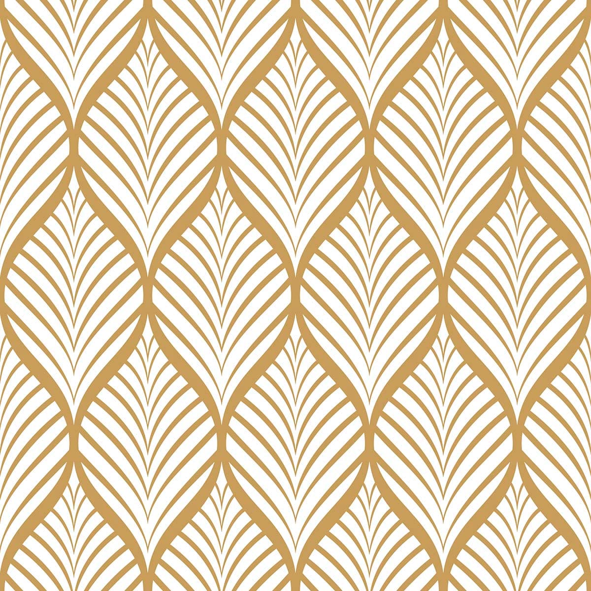 Luxurious Golden Leaves Pattern Wallpaper for Home pattern detail