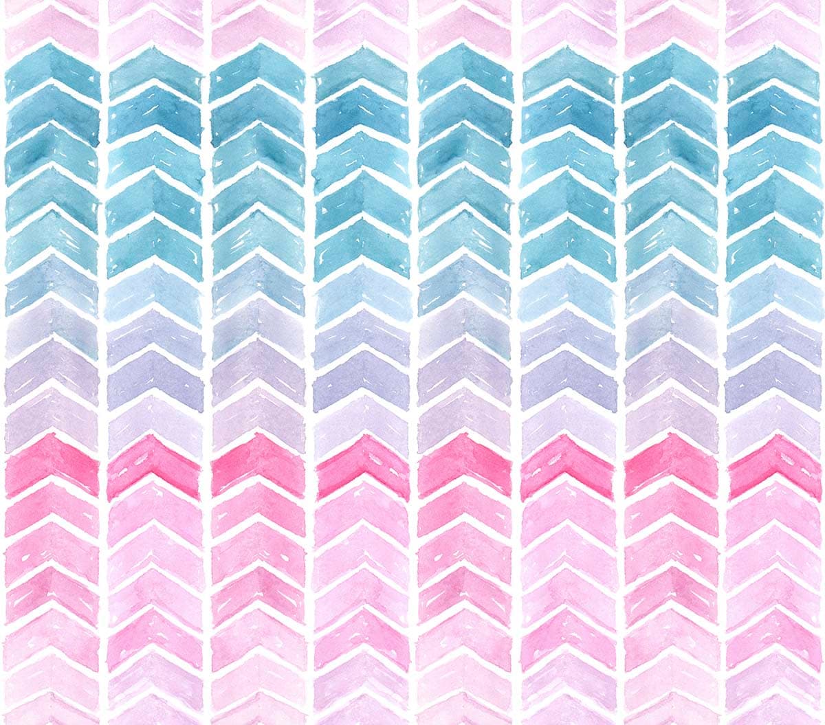 Watercolor Chevron Pattern Modern Wall Mural Wallpaper pattern detail