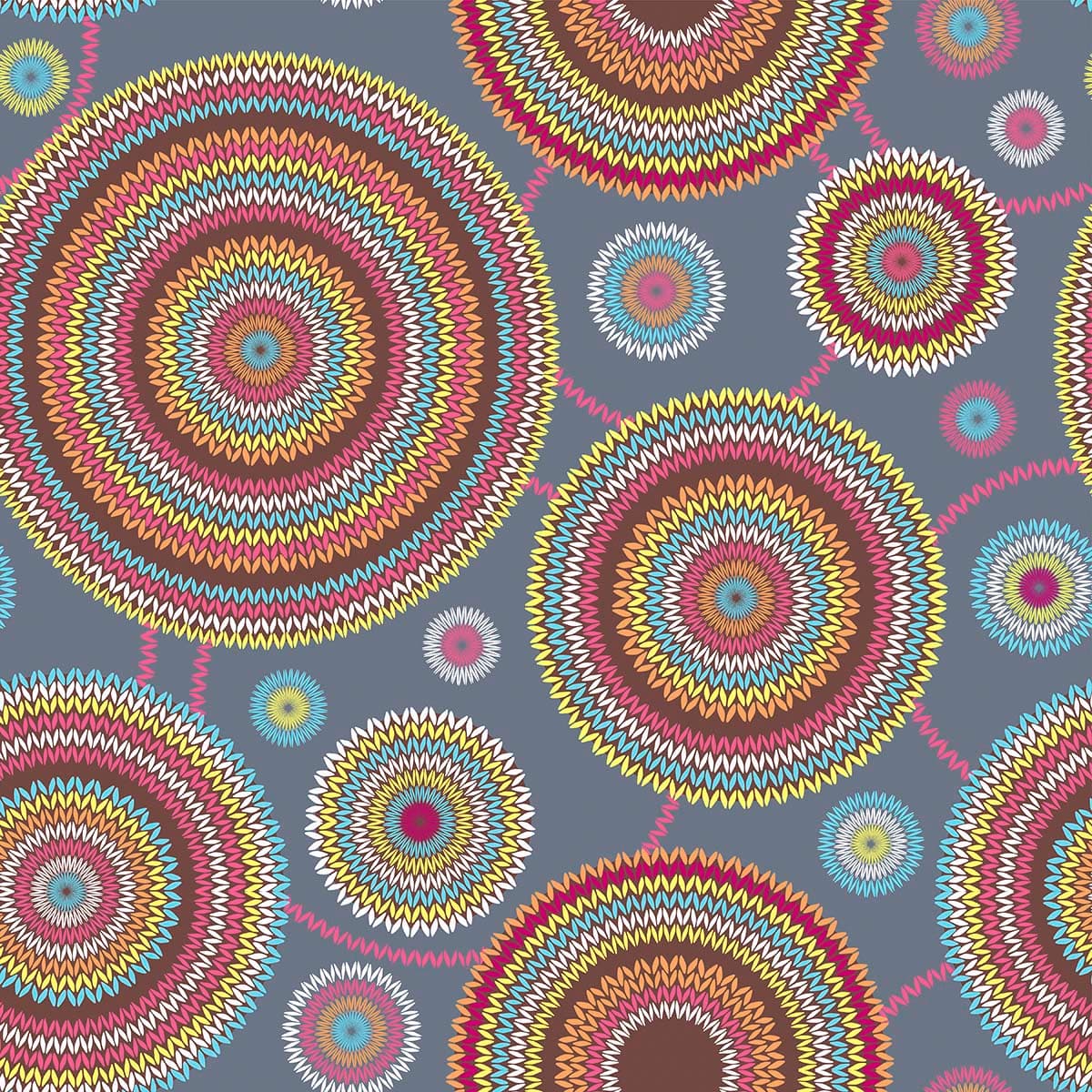 Modern Artistic Multi-Color Mural Wall Wallpaper pattern detail