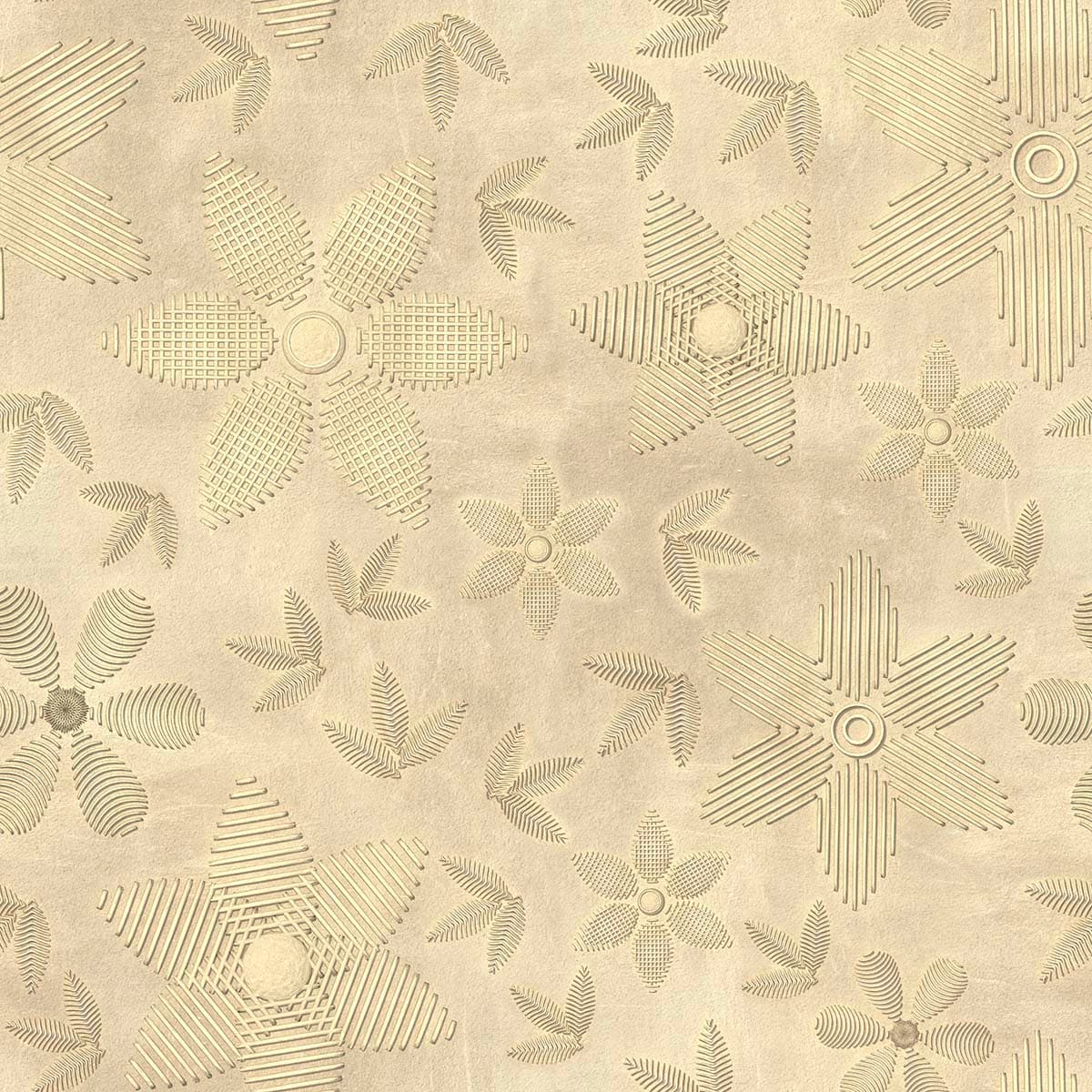 Floral Pattern with Flowers and Leaves Design wallpaper pattern detail