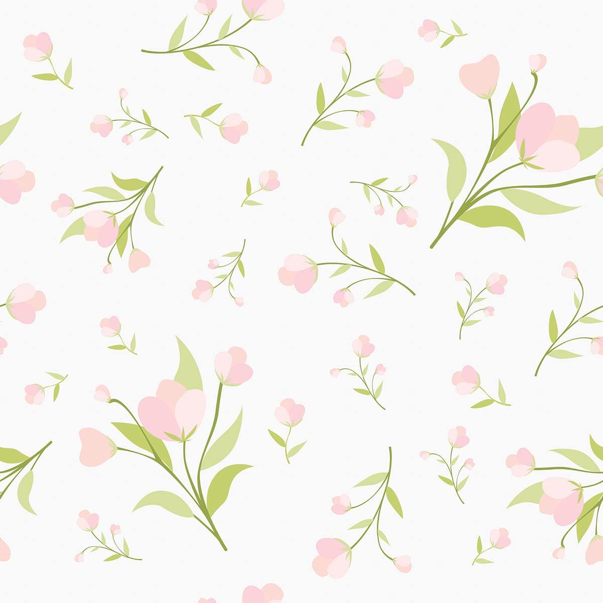 Pink Floral Motif Wallpaper Design pattern detail