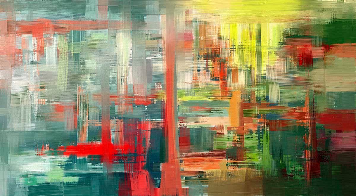 Graceful Brushwork Living Room Wall Painting Wallpaper pattern detail
