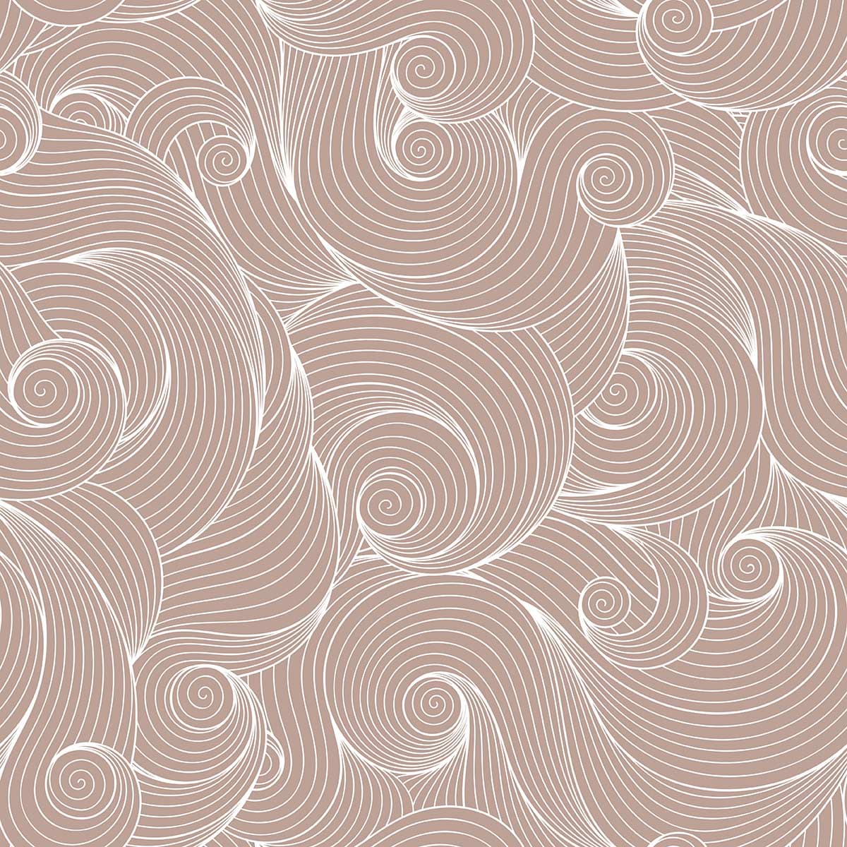 Intricate Swirls and Curls Wallpaper Mural pattern detail