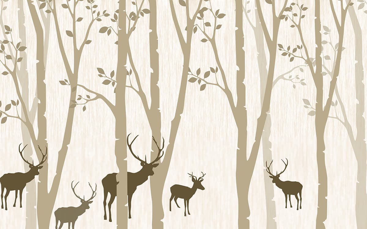 Forest Art Wallpaper for Wall pattern detail