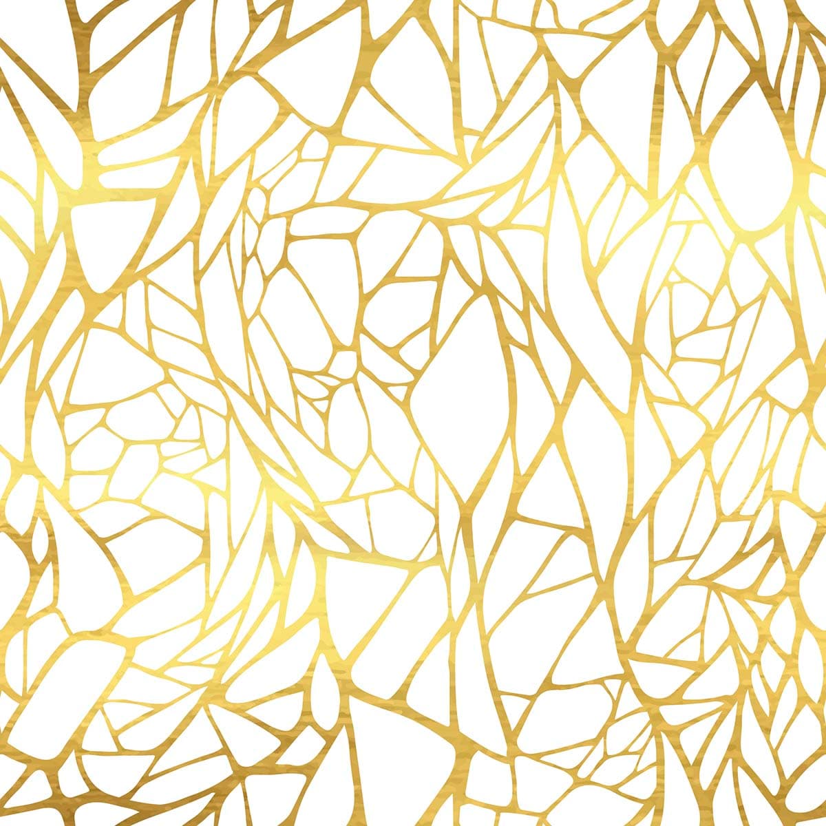 White and Golden Hues Pattern Wallpaper pattern detail