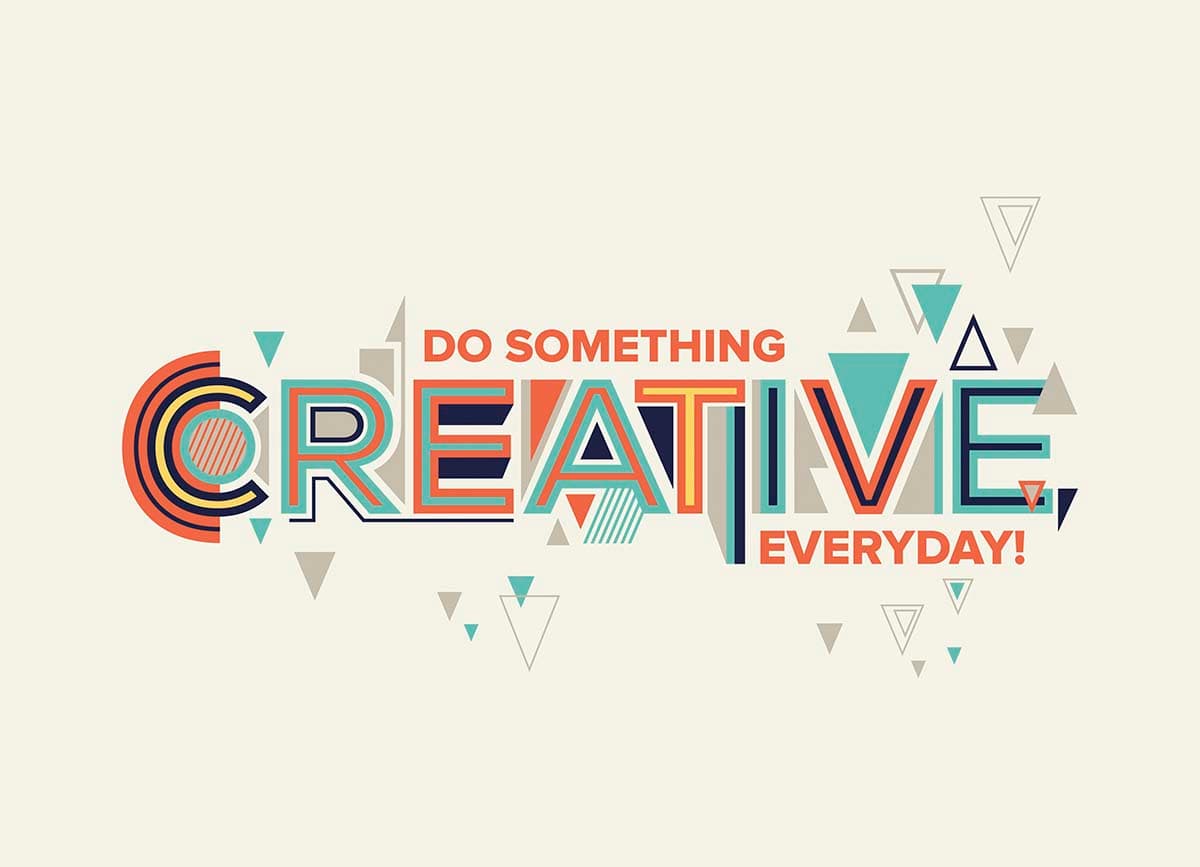 A colorful text on a white background pattern detail
